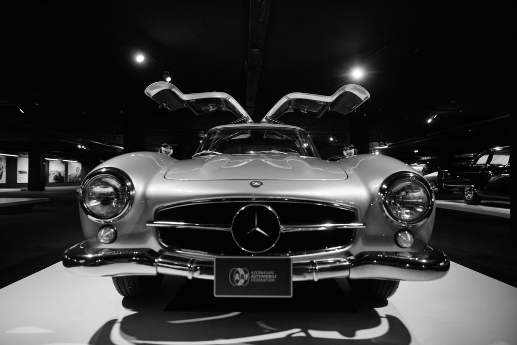 Sports car Mercedes-Benz 300SL (W198). Center of Heydar Aliyev,